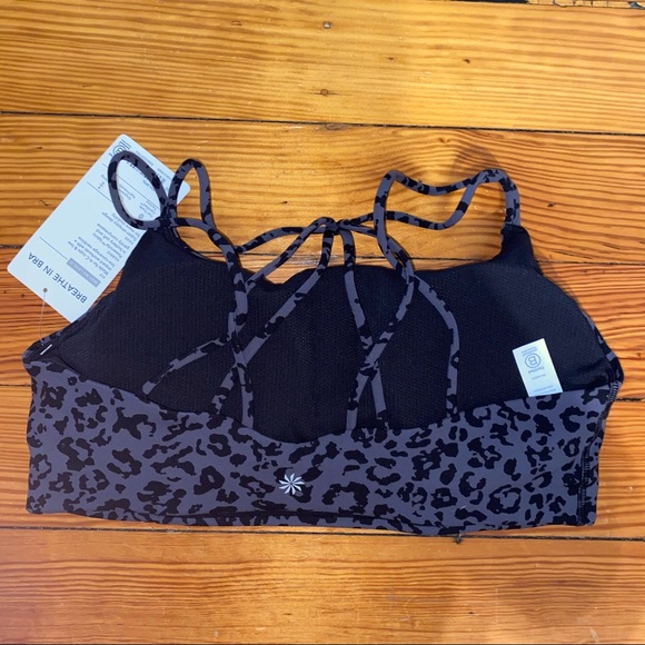 Athleta Leopard Breathe In Bra - M - Picture 5 of 7